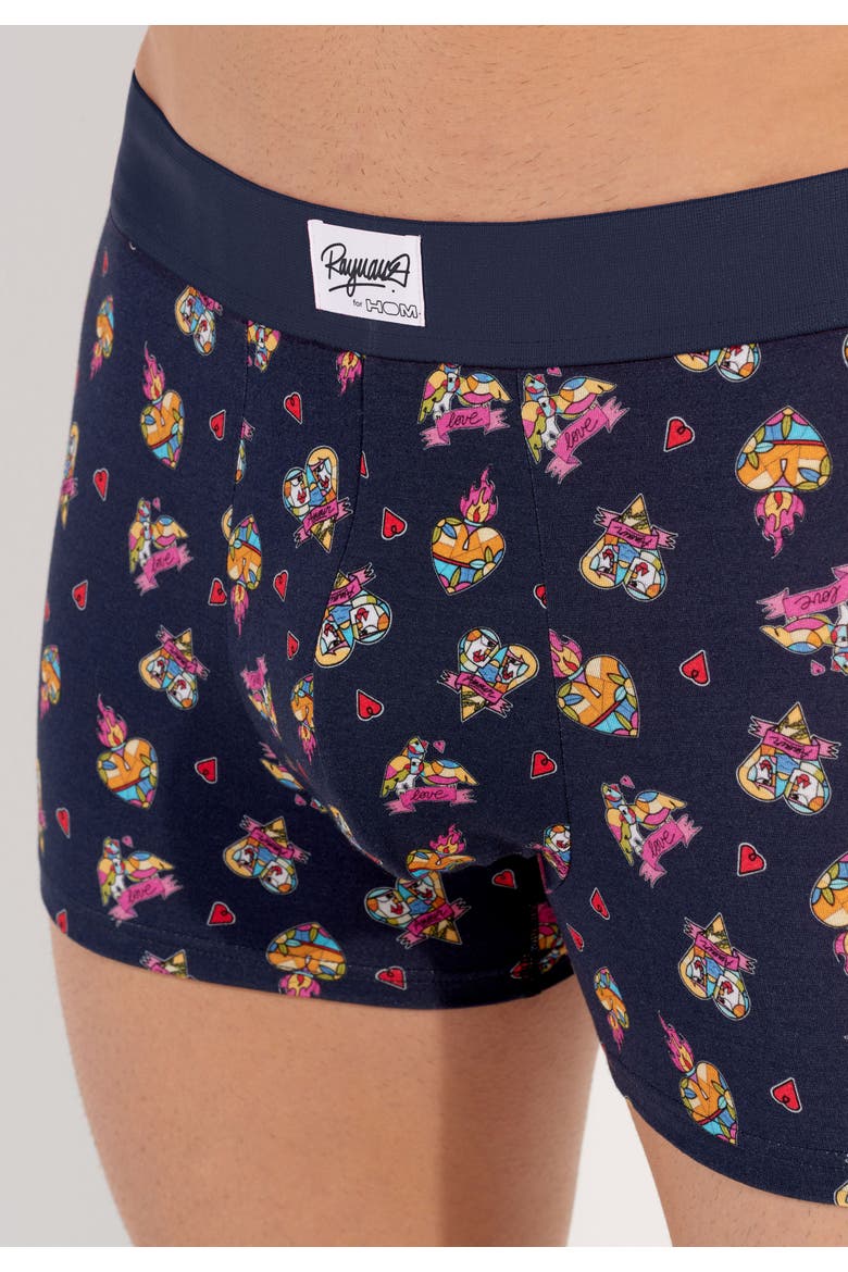 Love Story Boxer Briefs, Alternate, color, Navy Print