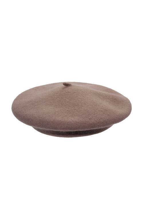 Lauren Ralplh Lauren Classic Wool Beret With Script Logo In Brown