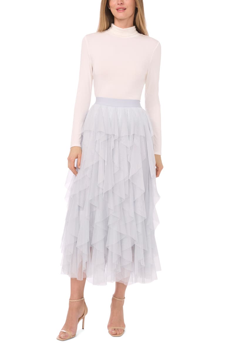 Halogen<sup>®</sup> Layered Tulle Skirt, Alternate, color, Pearl Blue