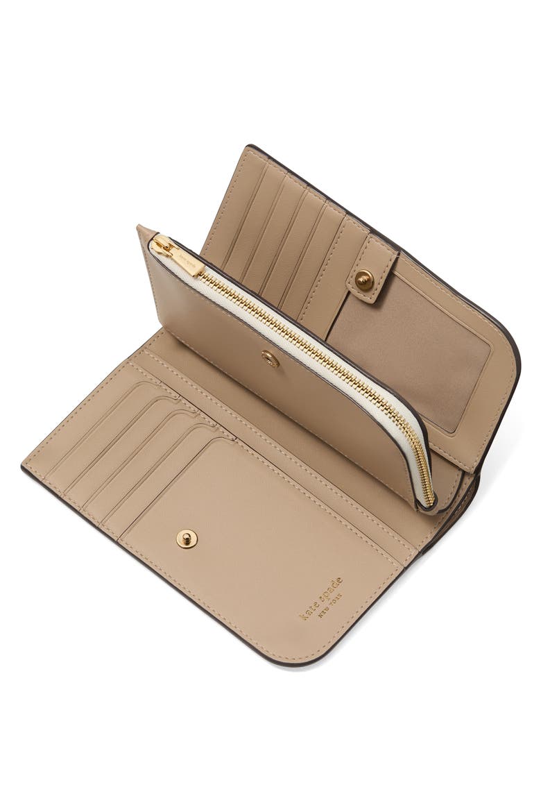 devin colorblock saffiano leather bifold wallet, Alternate, color, TIMELESS TAUPE MULTI
