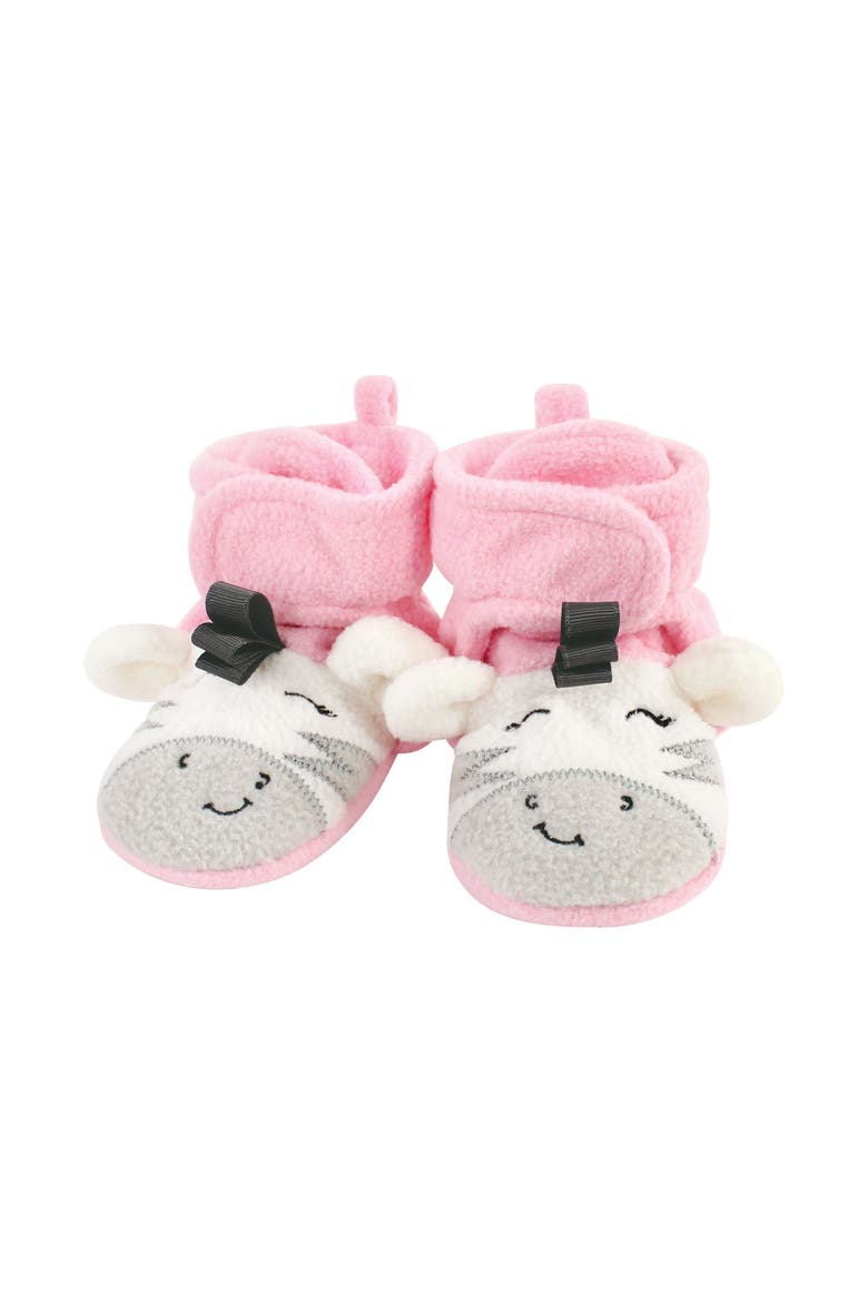 Fleece Booties, Alternate, color, Elephant Zebra