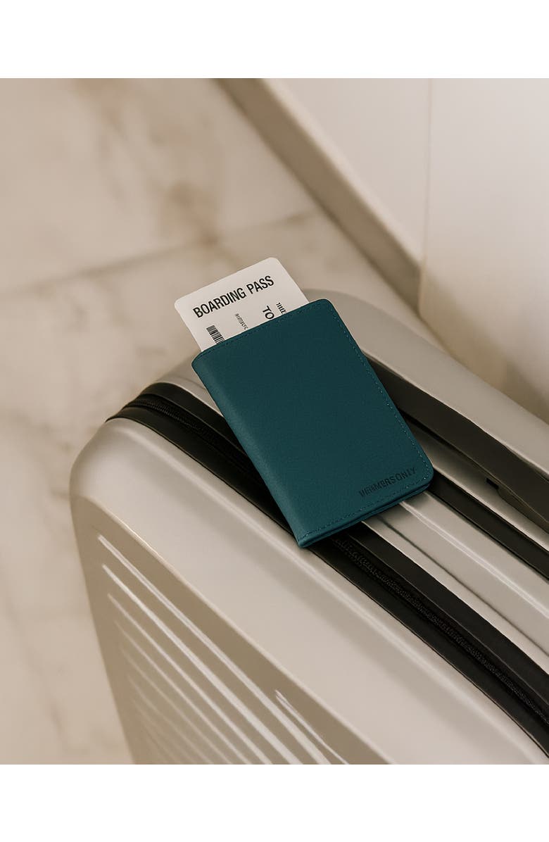 Members Only Passport Holder, Bifold Wallet with Secure Card Slots, Alternate, color, Blue