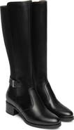 NeroGiardini Block Heel Leather Knee High Boot