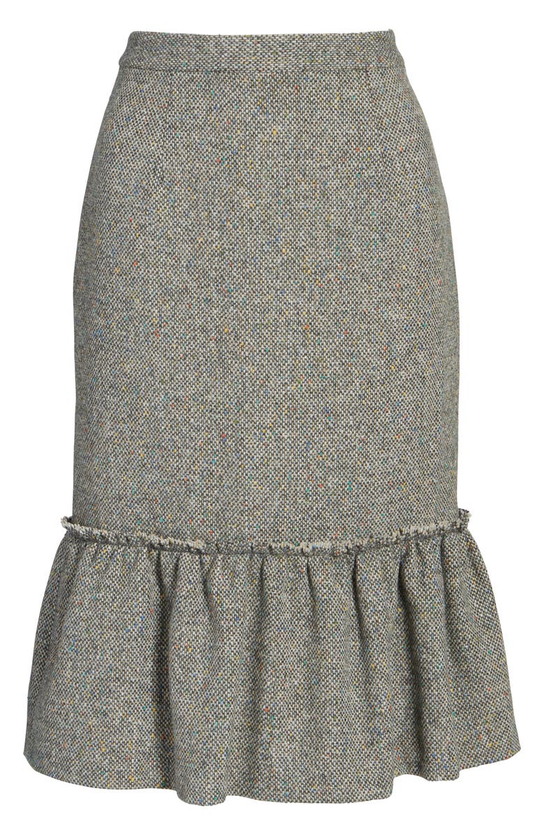 Halogen<sup>®</sup> Ruffle Hem Pencil Skirt, Alternate, color,