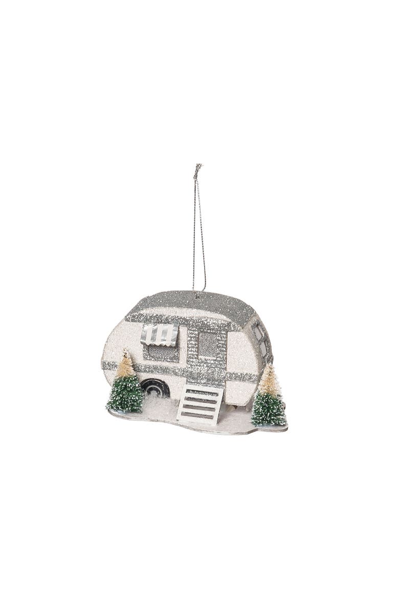 Camper LED Ornament, Alternate, color, Gray