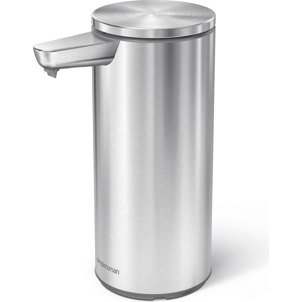 Simplehuman 9 Oz. Touch-free Automatic Rechargeable Sensor Liquid Soap Dispenser In Brushed