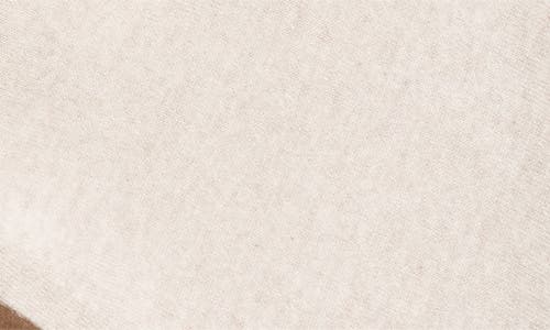 Vince Drape Neck Wool & Cashmere Sweater In White