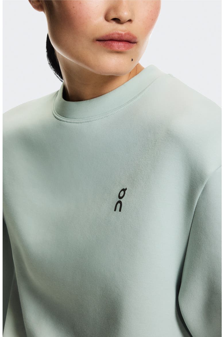 Focus Tech Crewneck Sweatshirt, Alternate, color, MINERAL