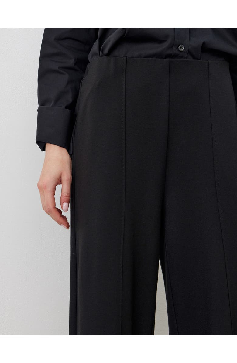 Finery London Matilda Ponte Jersey Pants, Alternate, color, Black