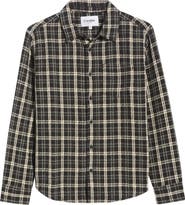 Corridor Spacerock Long Sleeve Plaid Cotton Shirt