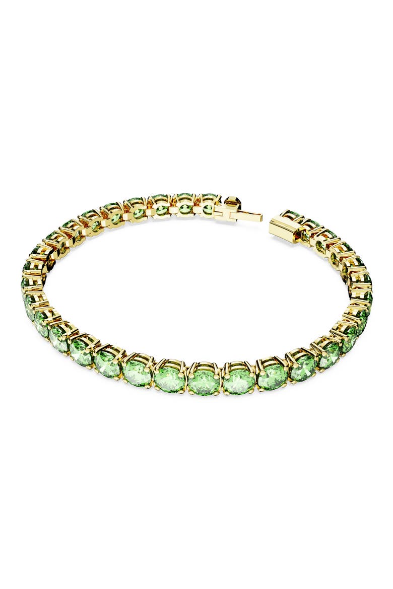 Matrix Tennis Bracelet, Main, color, GREEN