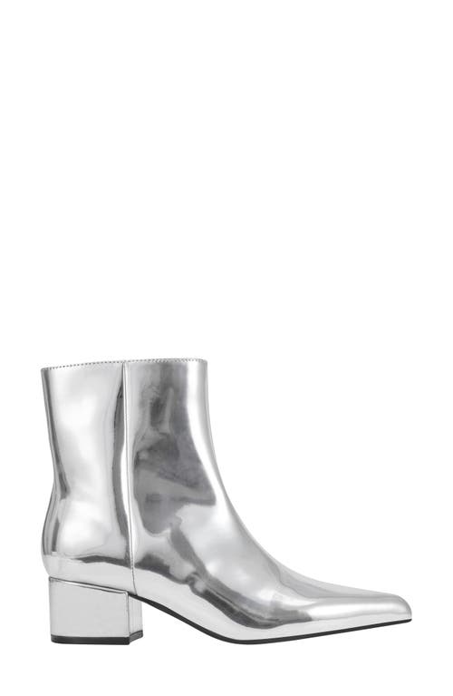 Marc Fisher Gismo Womens Leather Pointed Toe Ankle Boots In Animal Print