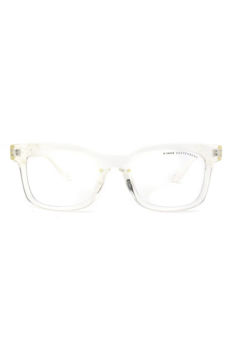 Aimee Kestenberg Bleeker 50mm Rectangle Blue Light Blocking Glasses, Main, color, 