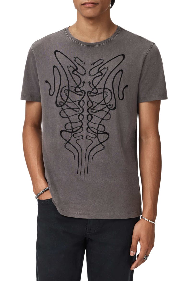 Onate Snake Organic Cotton Graphic T-Shirt, Alternate, color, COAL