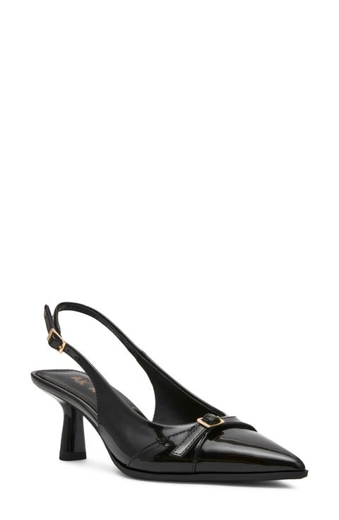 Cobbler Faux Leather Slingback Pump