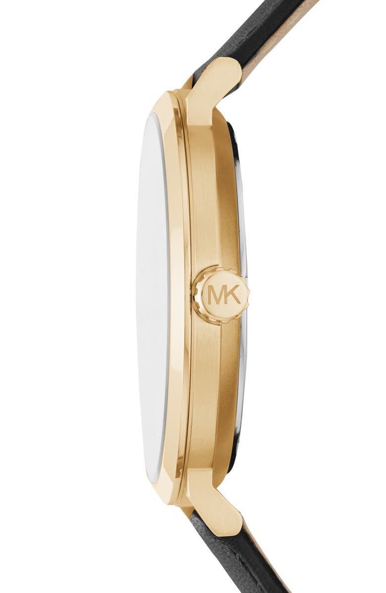 Michael Kors Irving 3-Hand Quartz Leather Strap Watch, 42mm, Alternate, color, 