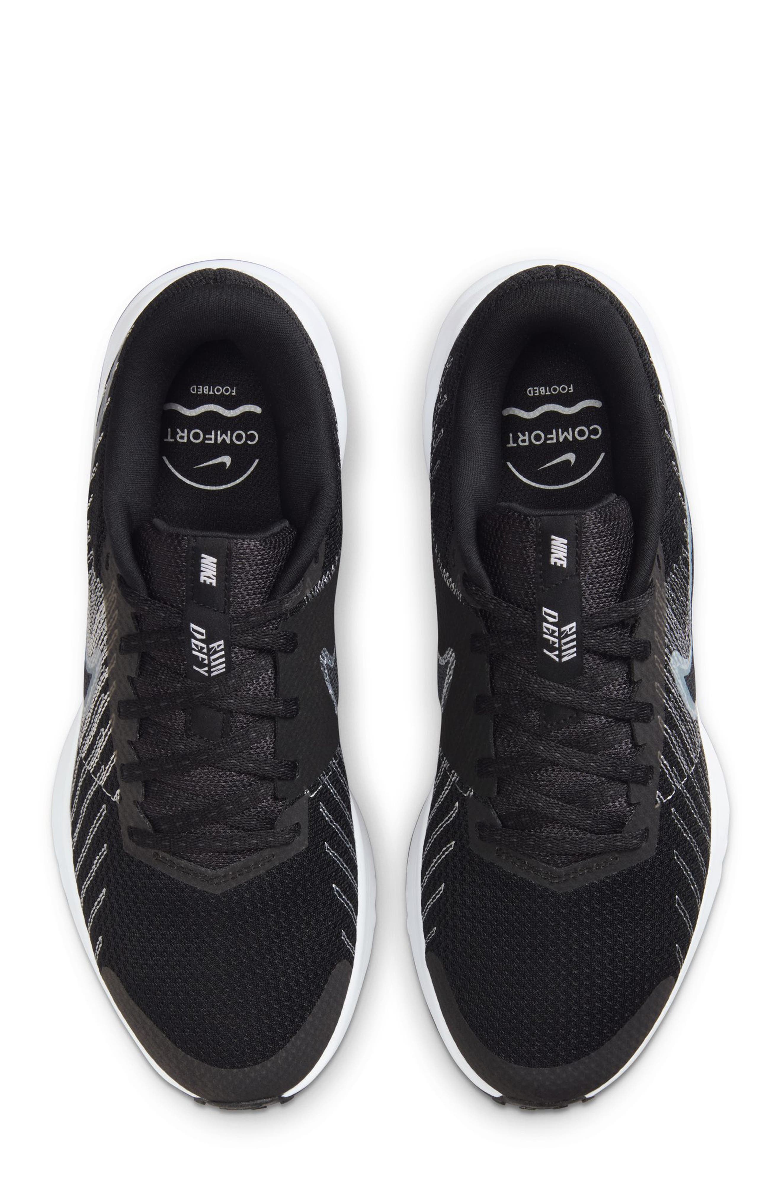 Nike Run Defy Running Shoe, Alternate, color, Black/ White/ Grey