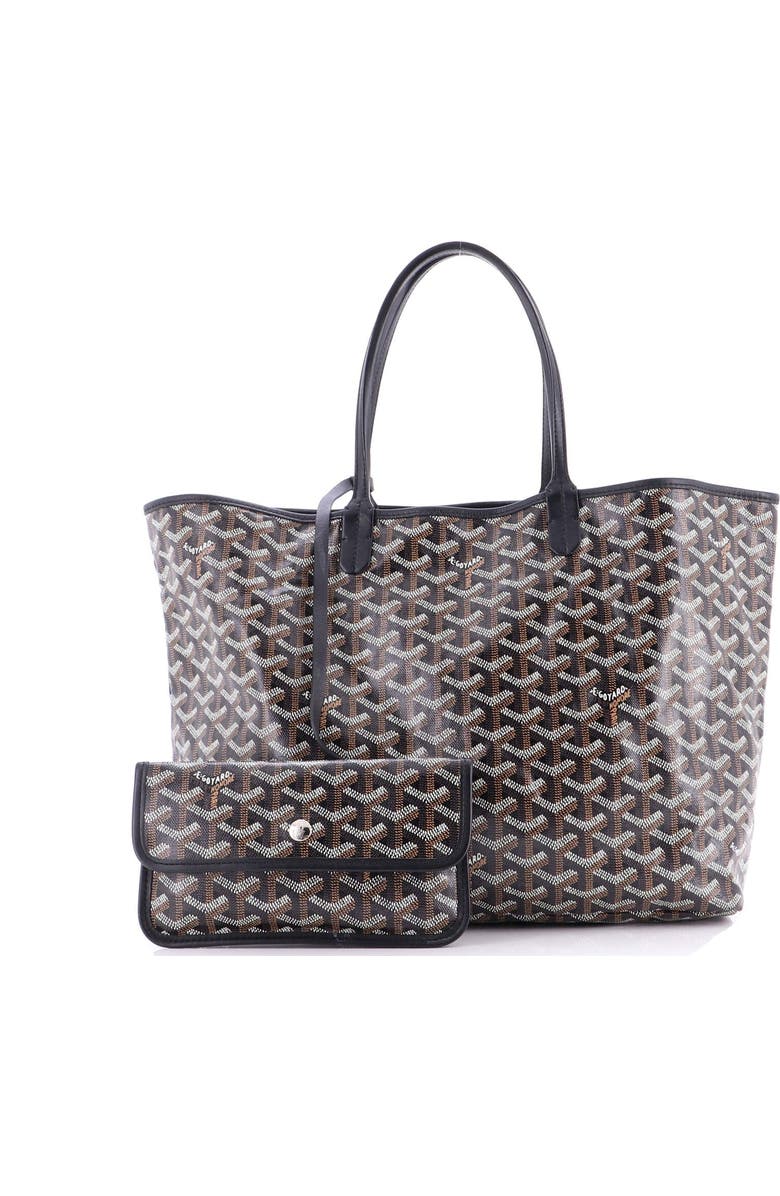 Pre-Owned Goyard Saint Louis Tote Coated Canvas PM, Alternate, color, Black
