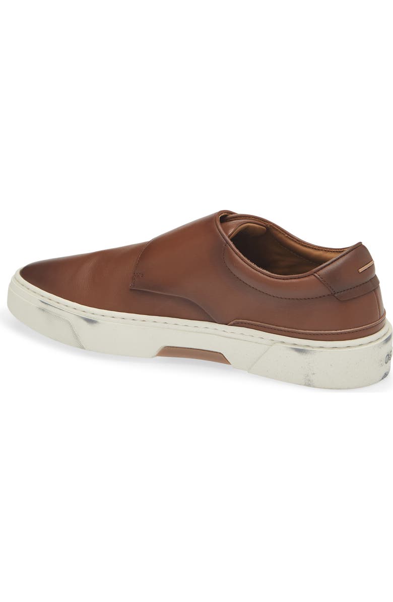 BOSS Gary Monk Strap Sneaker, Alternate, color, Medium Brown
