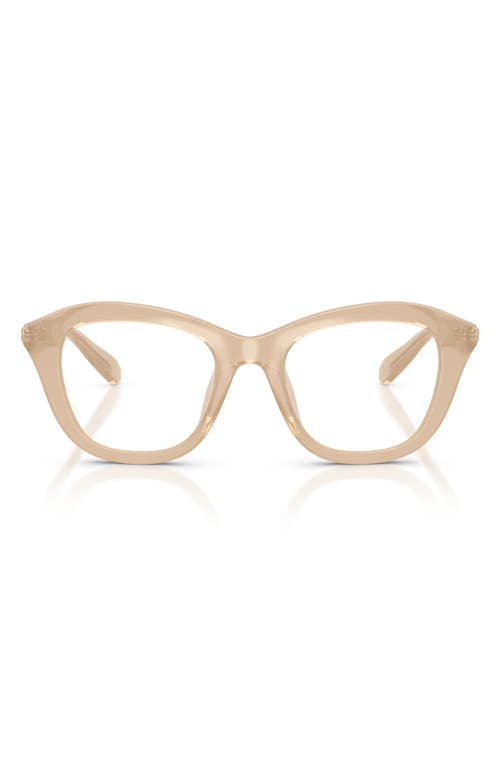 Swarovski 48mm Small Cat Eye Optical Glasses In Neutral