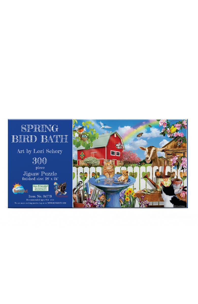 Sunsout Spring Bird Bath 300 piece Jigsaw Puzzle for Adults, Alternate, color, Multicolor