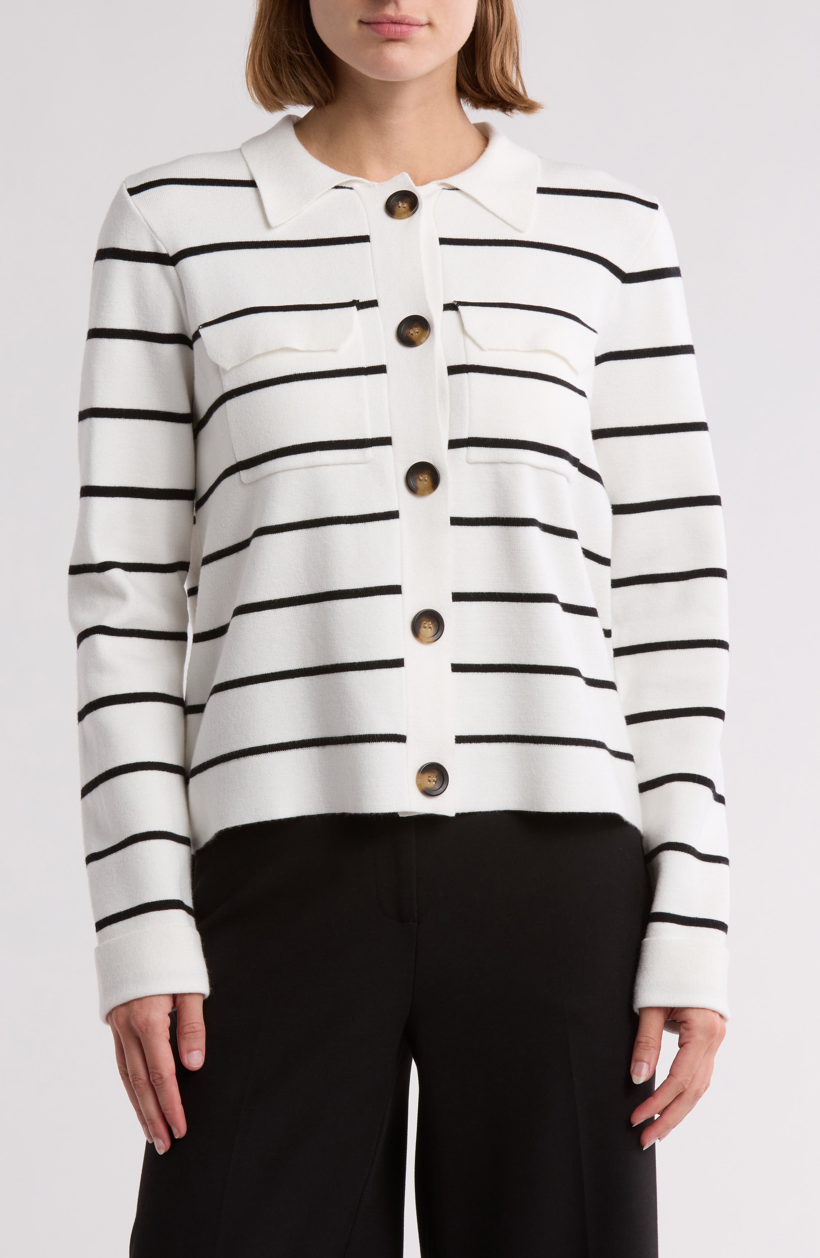 SNOW GLOBE/ BLACK STRIPE