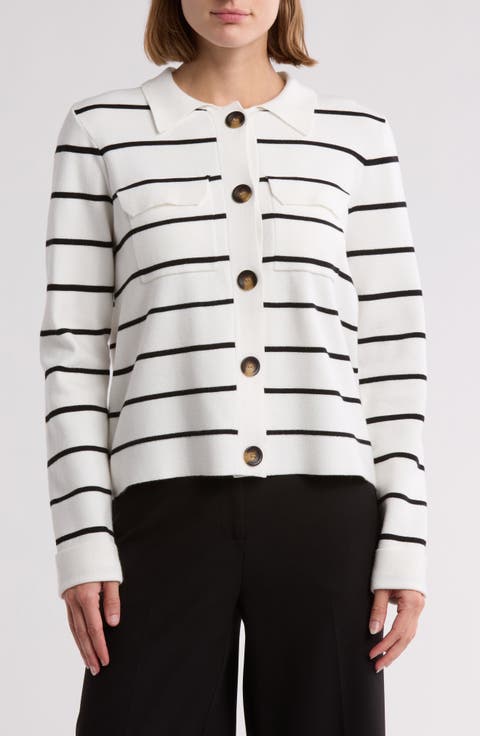Collar Button Front Cardigan