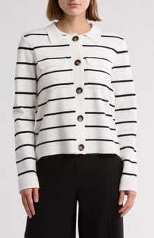 Collar Button Front Cardigan