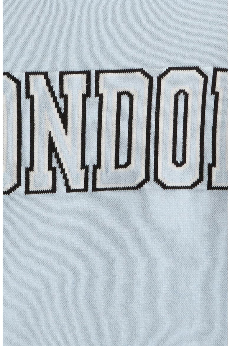 Kids' Intarsia Knit Sweater, Alternate, color, BLUE BIRD- LONDON