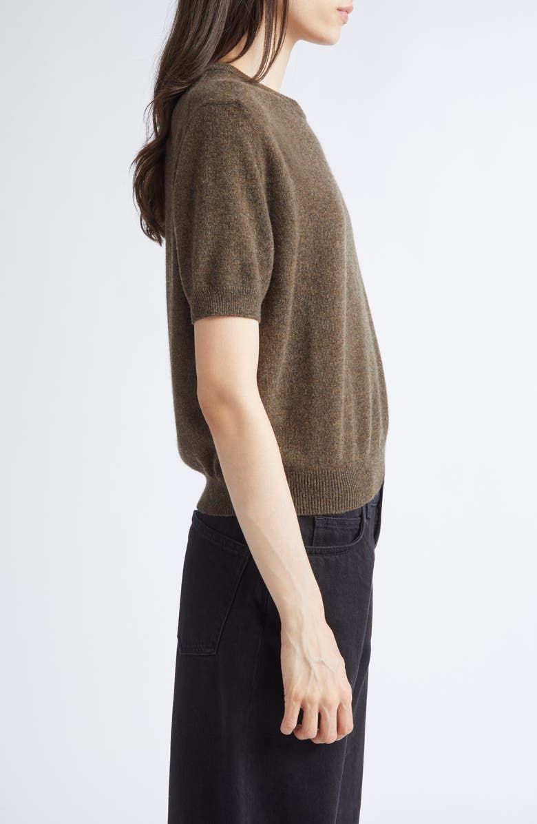 NACKIYÈ Short Sleeve Cashmere Sweater, Alternate, color, Chestnut