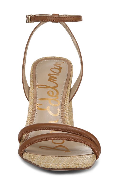 Sam Edelman Kia Strappy Sandal In Saddle