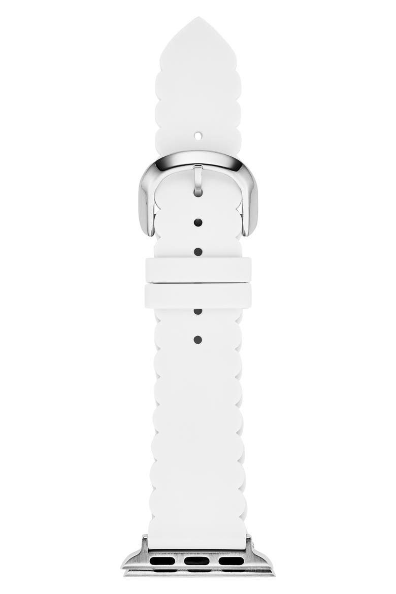 Apple Watch® strap, 42mm, Alternate, color, WHITE