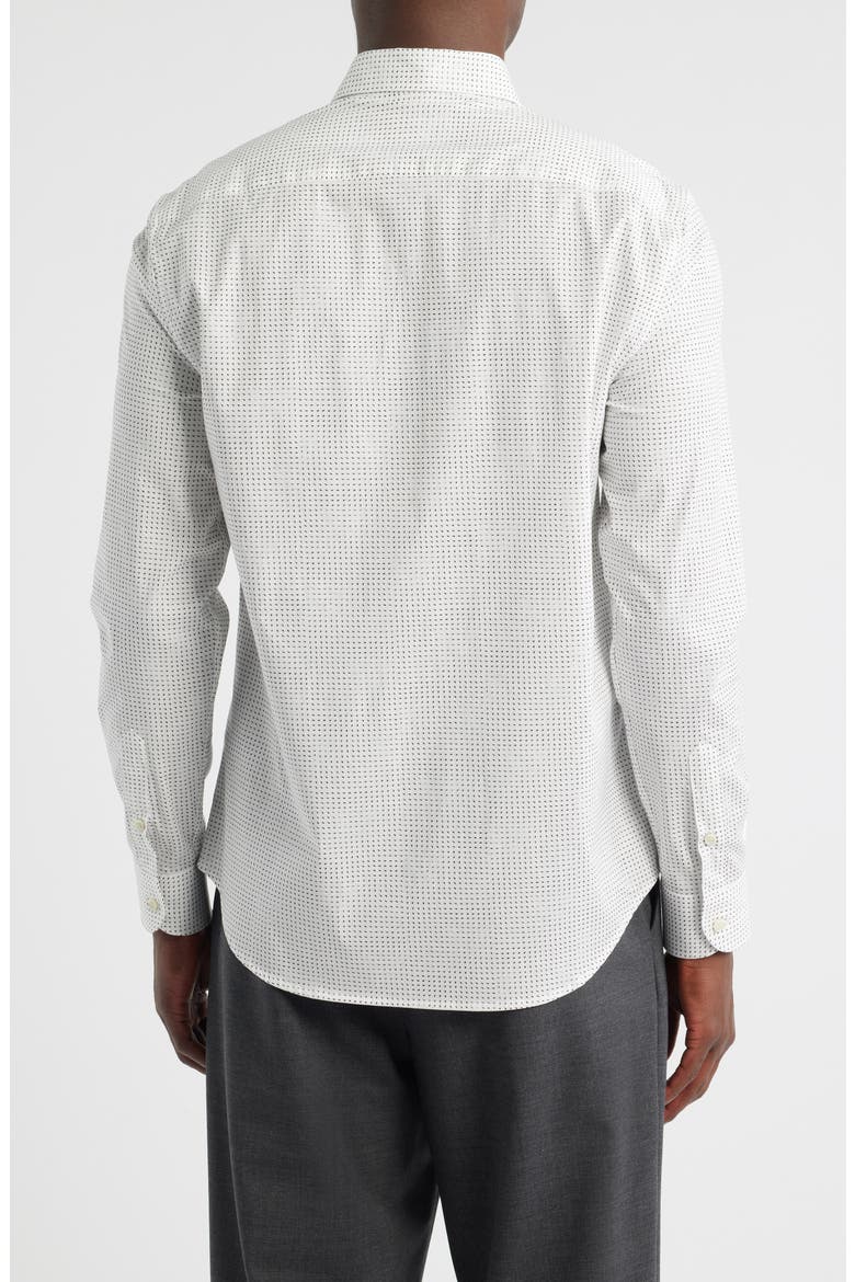 Micro Dash Sport Shirt, Alternate, color, SOLID WHITE