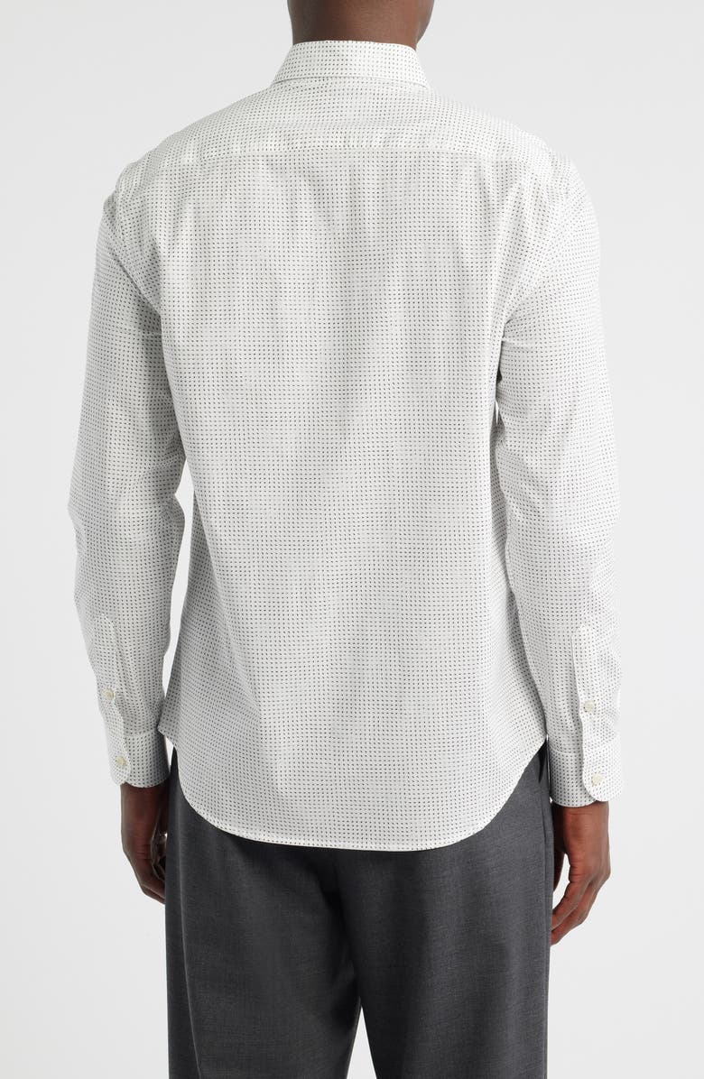 Emporio Armani Micro Dash Sport Shirt, Alternate, color, Solid White