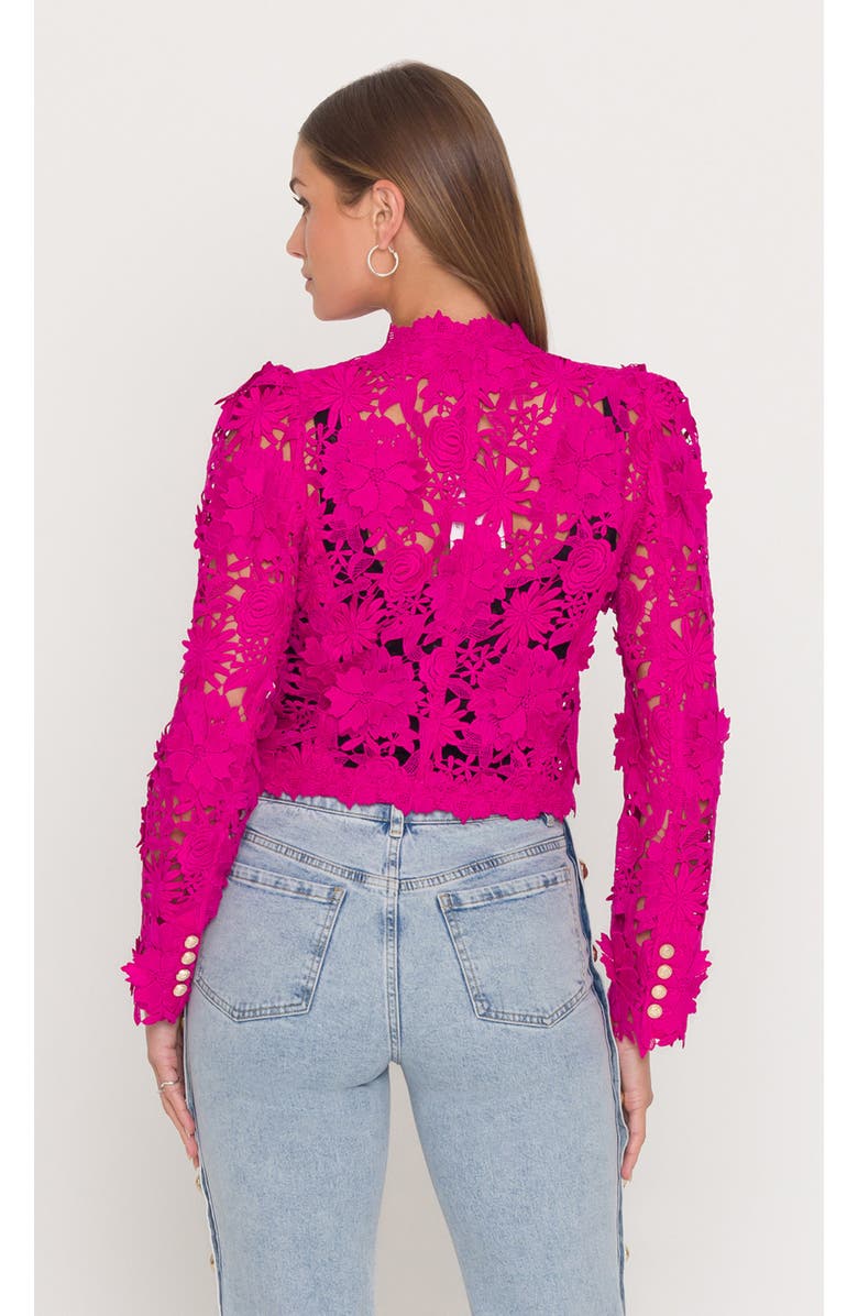 Generation Love Bondi 3D Lace Jacket, Alternate, color, Hibiscus