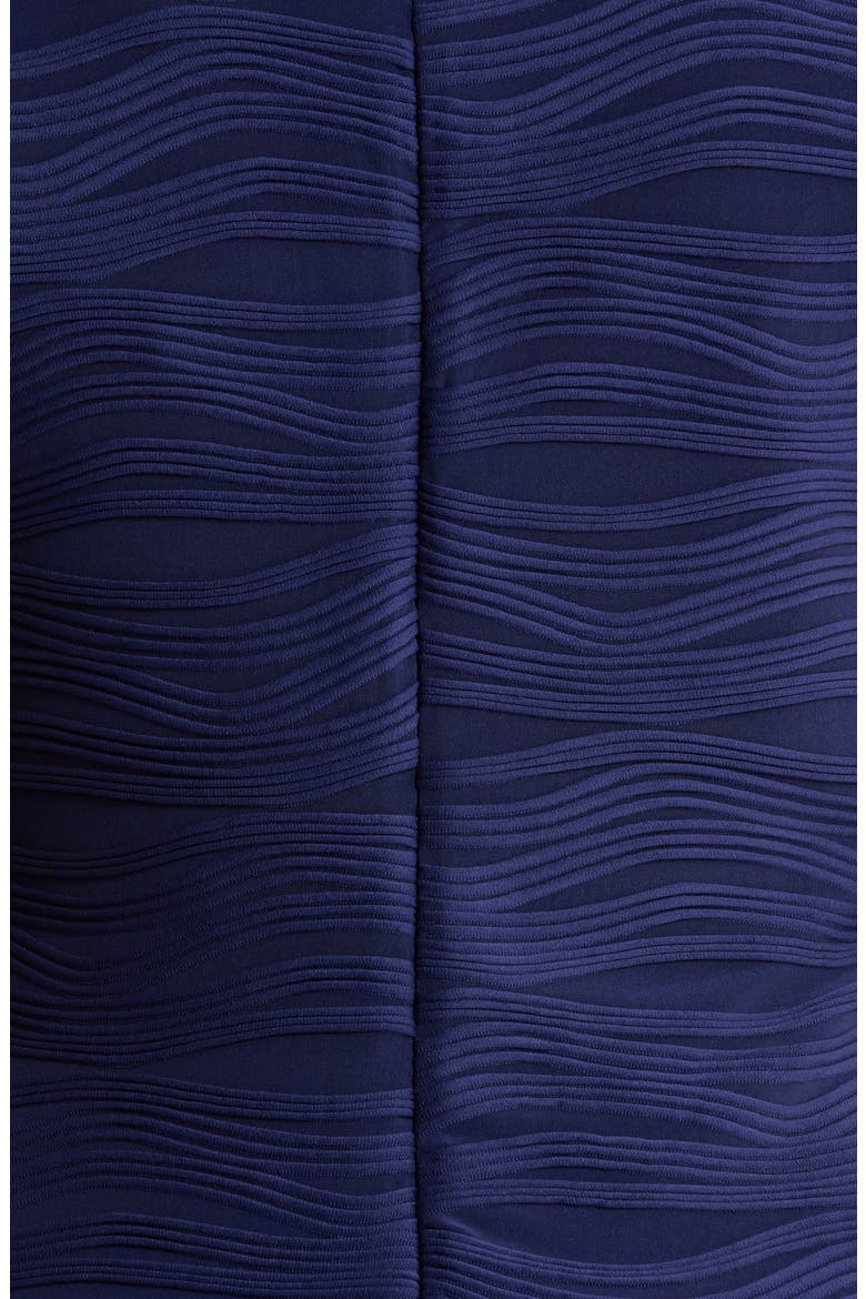 Textured Sleeveless Sheath Dress, Alternate, color, KASPER NAVY