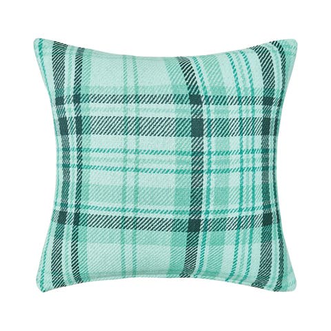 McKinley Plaid Throw Pillow, 18" x 18"