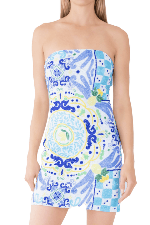 Limoncello Hand Beaded Embellished Mini Dress