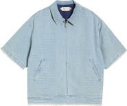 HONOR THE GIFT Cotton Blend Zip Front Shirt