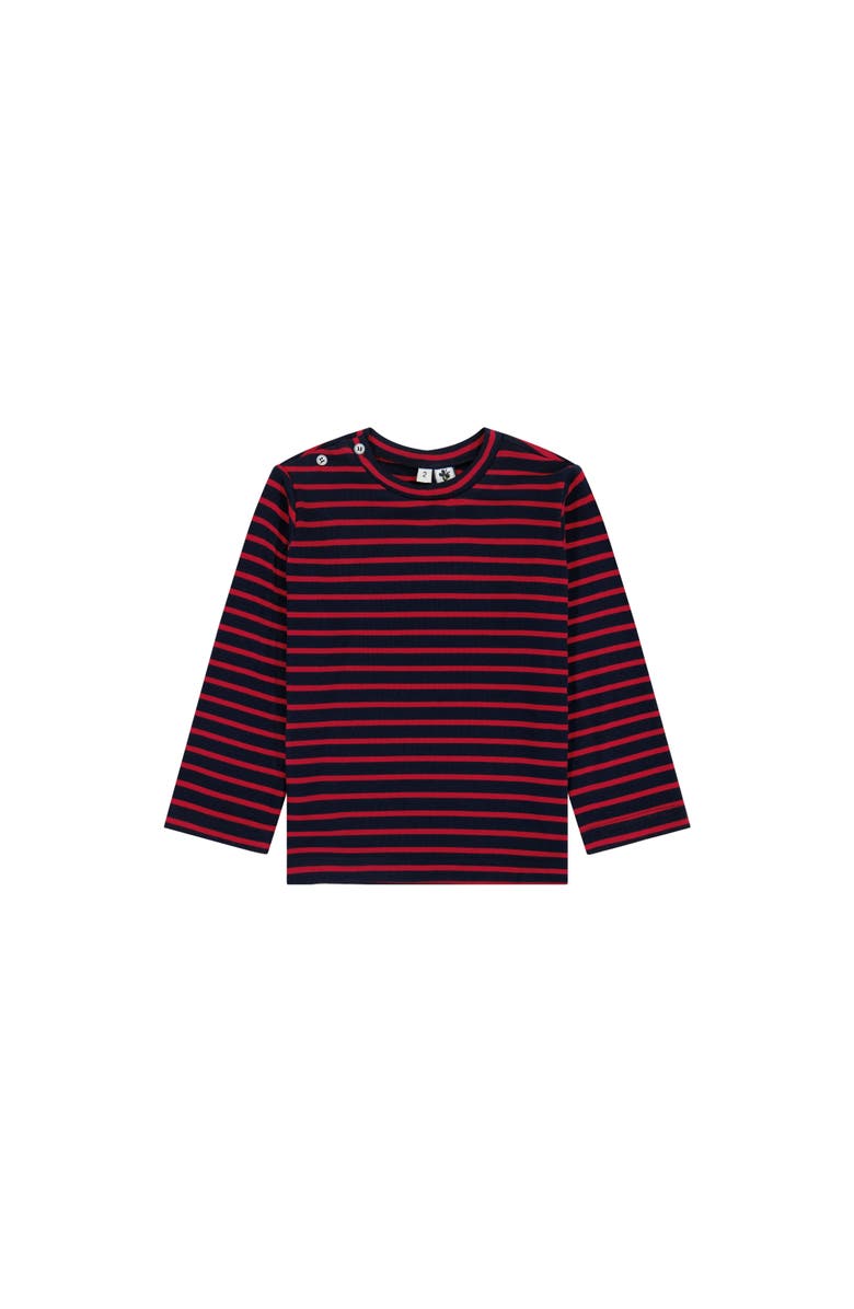 Busy Bees Henry Boys Button Shoulder Long Sleeve Tee, Main, color, 