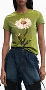 Desigual Floral Cotton Graphic T-Shirt