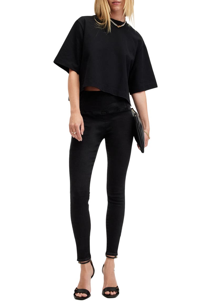 Cora Sizeme Ultraskinny Jean, Alternate, color, BLACK