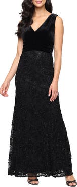 Alex Evenings Sleeveless V-Neck Dress