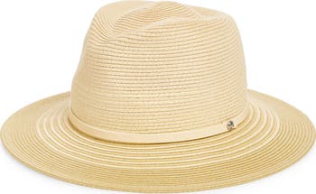【RAG & BONE】レザー and crochet-trimmed straw fedora rag & bone Lexie Packable Straw Fedora | Saks Fifth Avenue