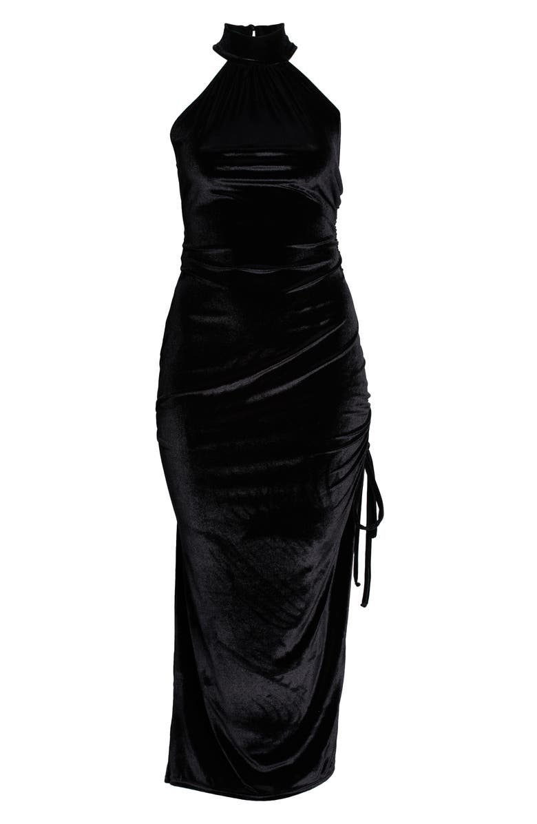 Zelie for She Disco Dreams Halter Dress, Alternate, color, 