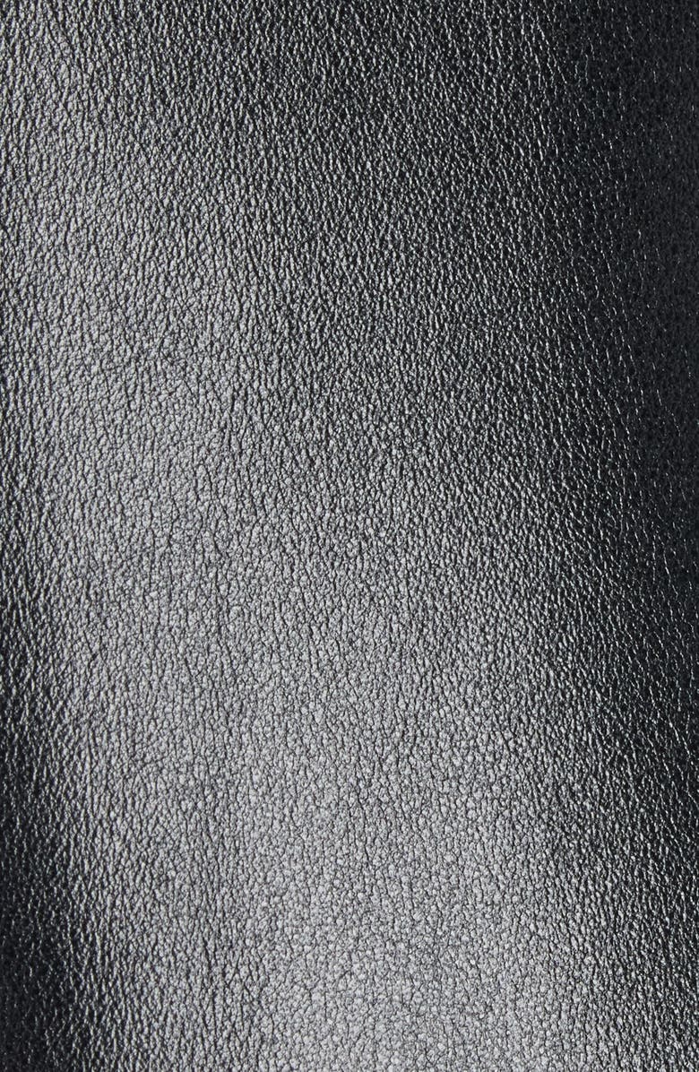 Balenciaga Upside Down Lambskin Leather Blouson Jacket, Alternate, color,