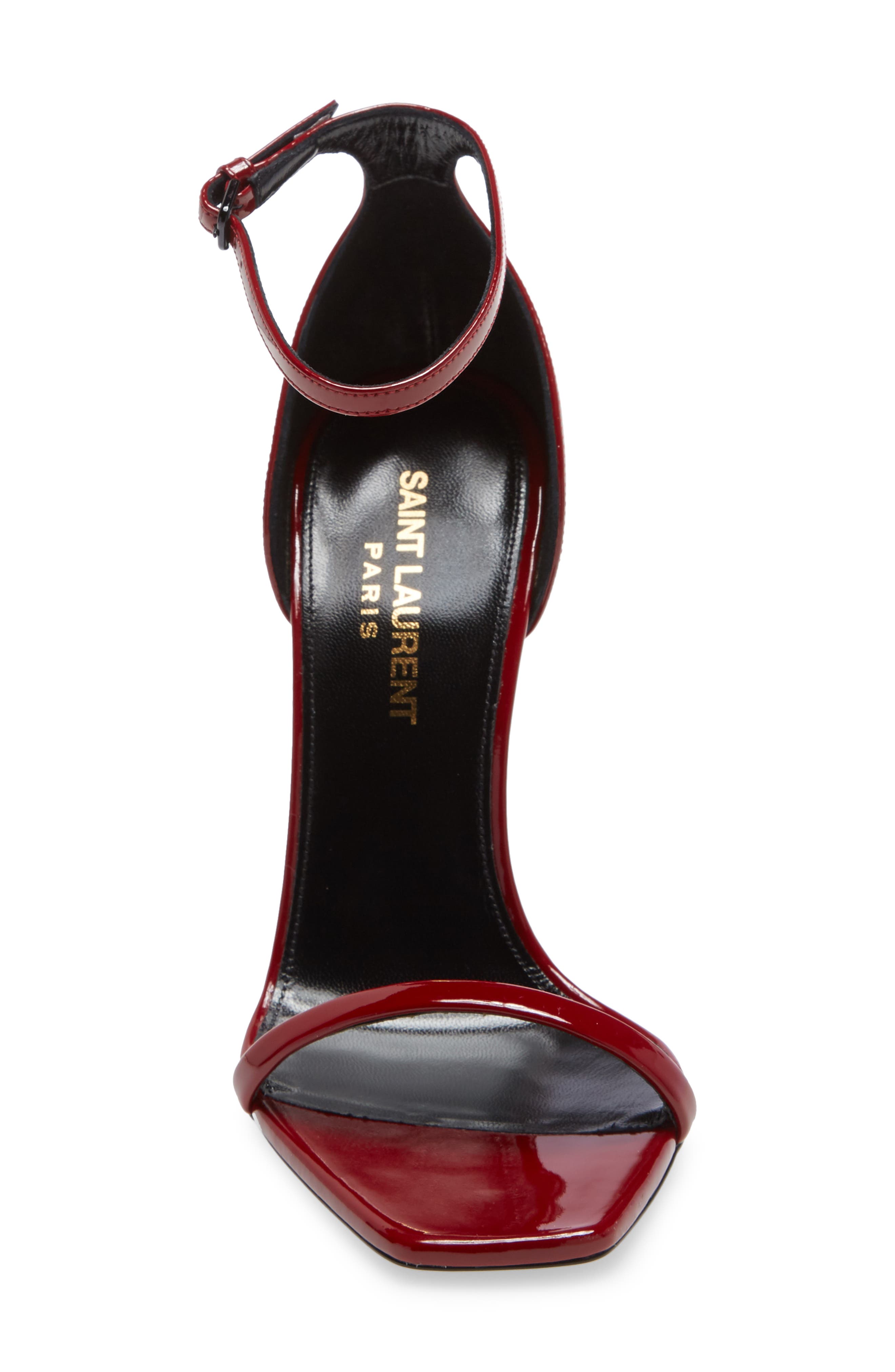 Saint Laurent Opyum YSL Ankle Strap Sandal, Alternate, color, 