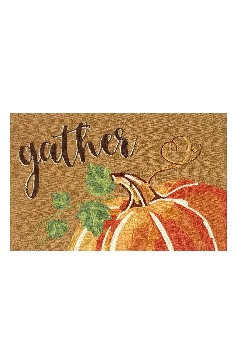 R16 HOME Gather Harvest Doormat, Main, color, Tan/ Multi