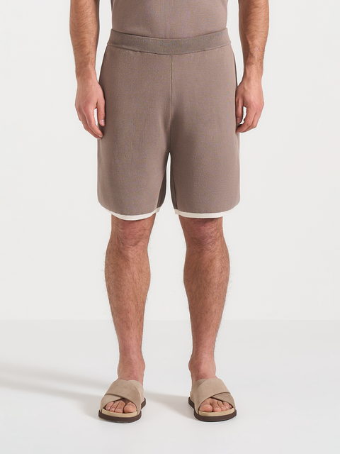 Regis Contrast Detail Knit Shorts