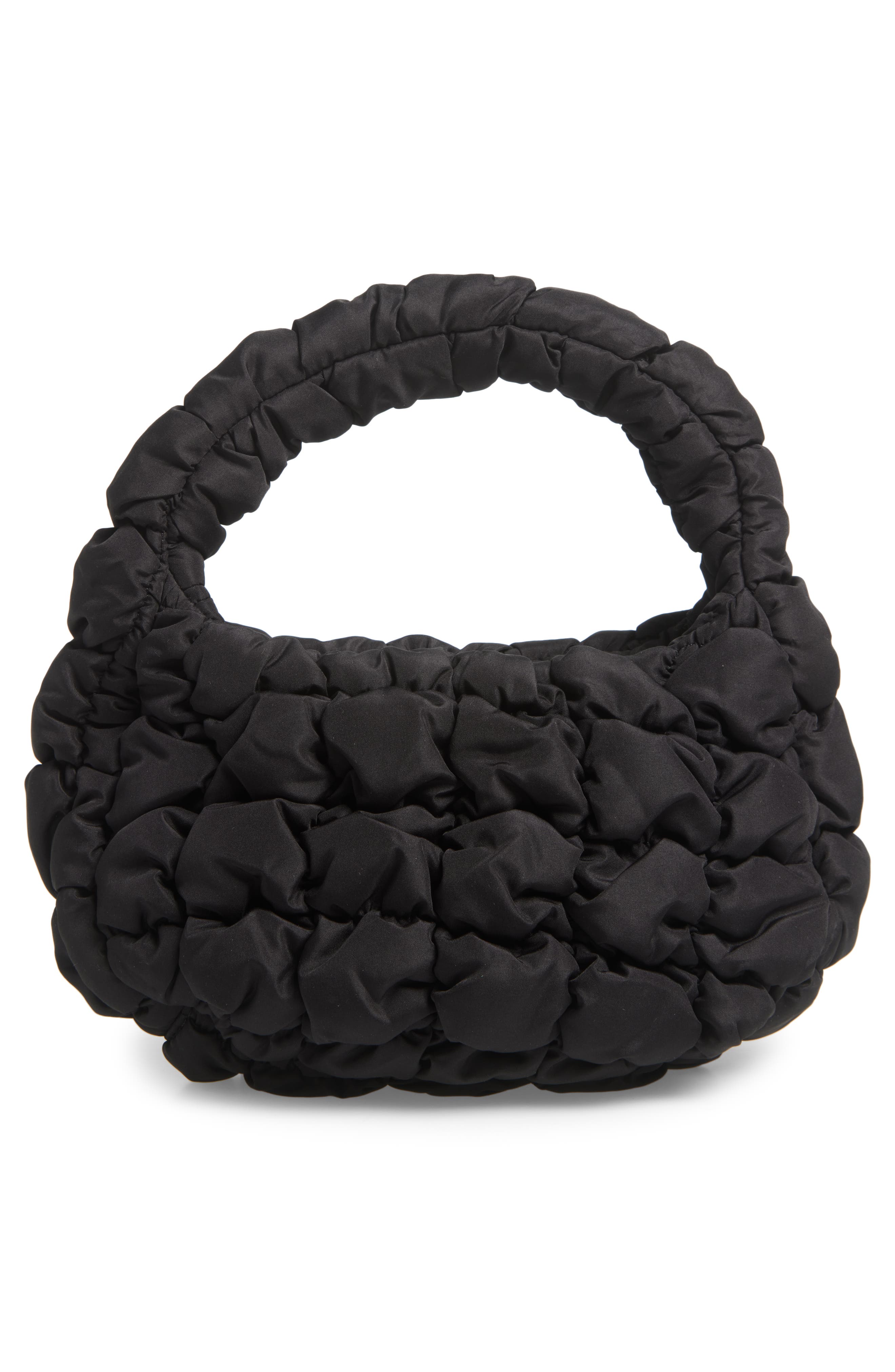 COS Micro Quilted Cotton Blend Top Handle Bag, Alternate, color, 